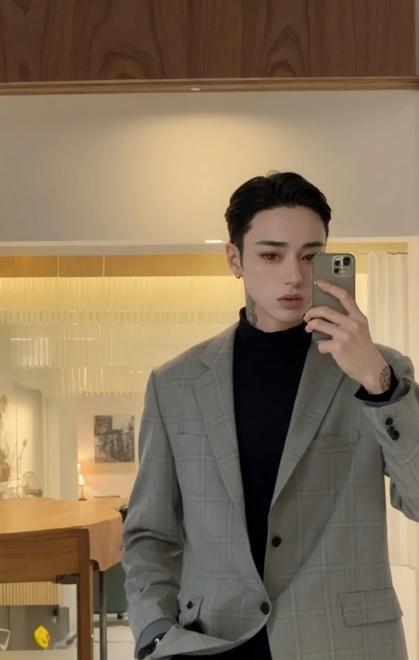 homem arafed com uma camisa branca e uma camisa cinza, Jungkook, hyung tae, Jung Jaehyun, pintar ulzzang, delicate androgynous prince, jeon jungkook, handsome androgynous prince, taejune kim 