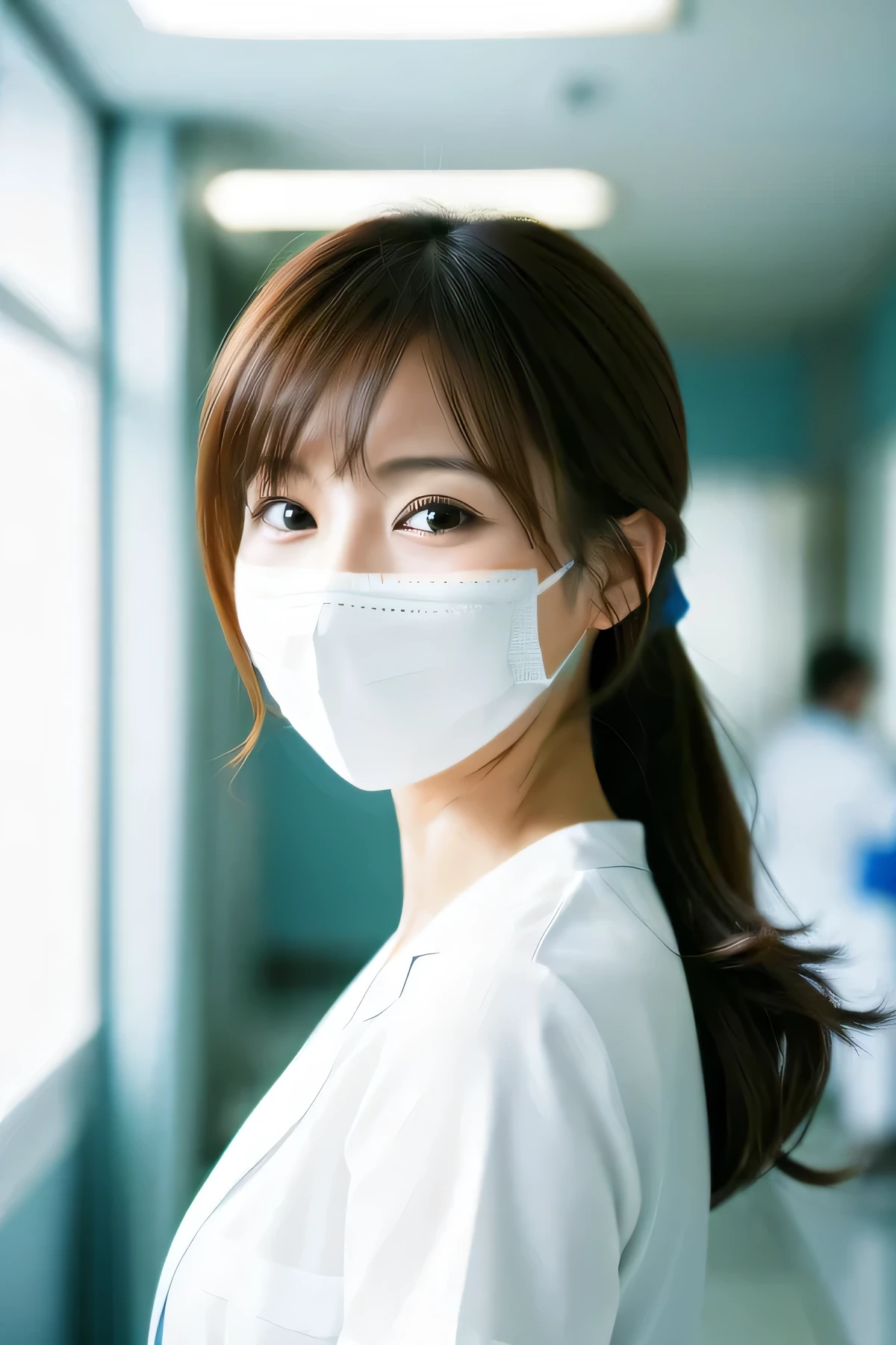 Wearing a surgical mask