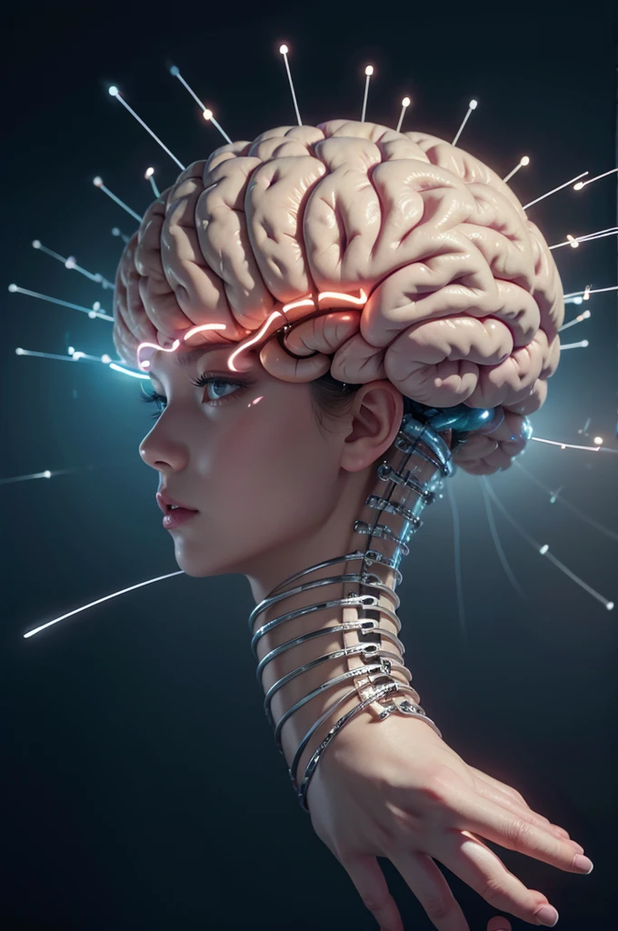 A human brain formed by musical notes, musicality, mnenic footprint, musical DNA