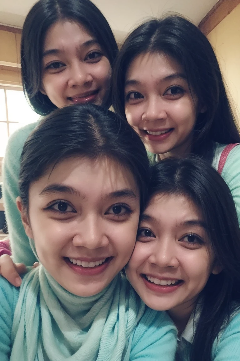 Send me photo with family and children very Happy, all girls