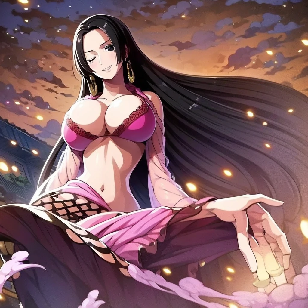 Boa Hancock from One Piece, Long black hair, Hands on hair, Show armpits, , Sexy, big nipple, 10, on a bed, Chest compressions, , genitalia, 2 woman, sex, kiss, lifelike, Women's 2 heads, 3 Breast, , Bikini torn, see , Flowing milk, lesbian, mud, 2. Great Hancock, (nsfw:1.5)