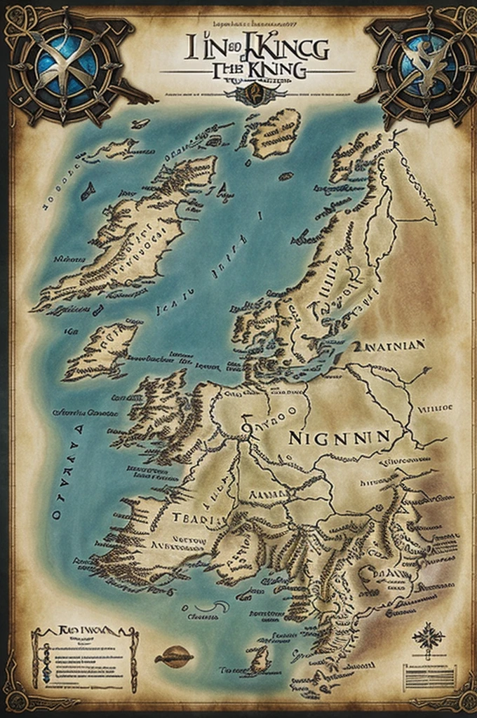 I want to unite the Lord of the Rings maps, Narnia, the last kingdom, Vikings, Fire and ice