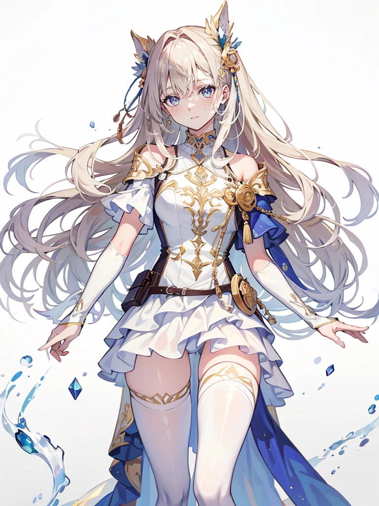 High resolution, masterpiece, accurate, Highest quality, Winner of numerous awards, High-resolution model, 

Character portrait，Full body anime style, One girl, solo, 