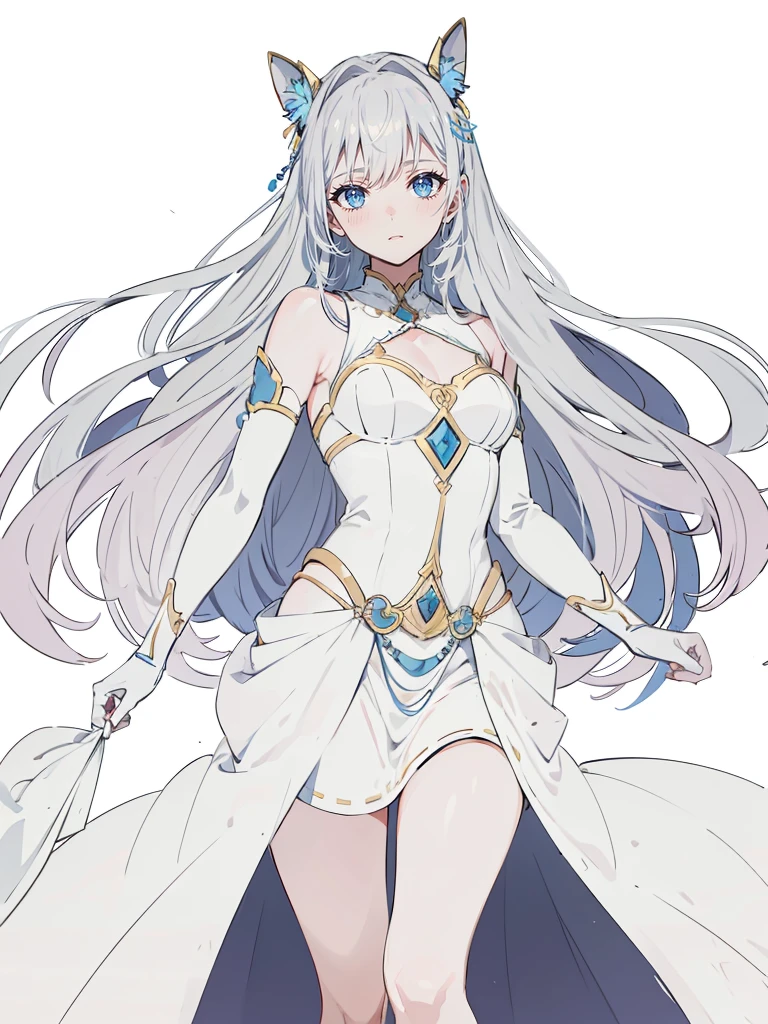 High resolution, masterpiece, accurate, Highest quality, Winner of numerous awards, High-resolution model, 

Character portrait，Full body anime style, One girl, solo, 