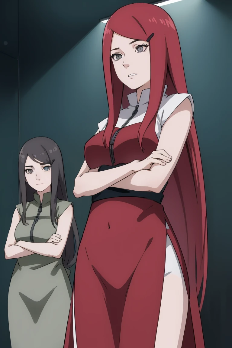 ponytail,tattoo_HakkeNoFuuinShiki,uzumaki_kushina, huge breasts