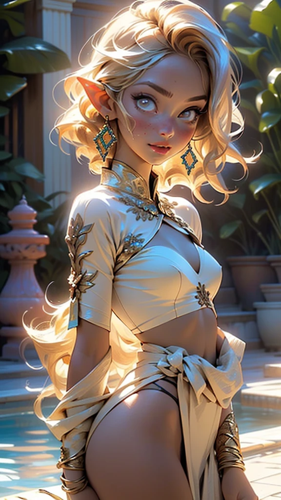 cute loli elf,(((little ,tiny little body,little))),(((6 years old))),((anime elf  with extremely cute and beautiful blonde hair)), (((elf))), (((elf ears))),

(((flat chest))),((((blonde hair:1.35,messy blonde hair,colored inner hair,ear breathing)))),(((gold_eyes:1.3))),intricate eyes,beautiful detailed eyes,symmetrical eyes,big eyes:1.5,(((lustrous skin:1.5,bright skin: 1.5,skin tanned,shiny skin,very shiny skin,shiny body,plastic glitter skin,exaggerated shiny skin,illuminated skin))),(delicate detailed fingers,detailed body,(detailed face)),

cute,slutty,erotic,daring,((nsfw)),

zettai ryouiki,revealing clothing,show skin,(((Sexy ivory arabian clothes, ivory arabian outfit, wearing a ivory sexy arabian clothes:1.3,ivory arabian bikini))),((ivory loincloth,visible thong straps)),(ivory clothes,semi-naked,with little ivory clothing),(((intricate outfit,intricate clothes,embroidered outfit,ornate outfit,embroidered clothes,ornate clothes))),

(dynamic pose:1.0),embarrassed,(centered,scale to fit dimensions,Rule of thirds),

((beautiful bath house made of arab marble and arab pillars, beautiful clear water in pool)),scenery:1.25,((intricate scenery)),((arab palace background)),extremely scenery,(sunset, golden hour),

(Glossy winter ornaments),highres,sharp focus,(ultra detailed,extremely detailed),(photorealistic artwork:1.37),(extremely detailed CG unity 8k wallpaper),(((vibrant colors,vibrant theme))),(intricate),(masterpiece),(best quality),artistic photography,(photography taken by sldr),(intricate background),perfect rendered face,perfect face details,realistic face,photo realistic,((intricate detail)),(((realism))),
