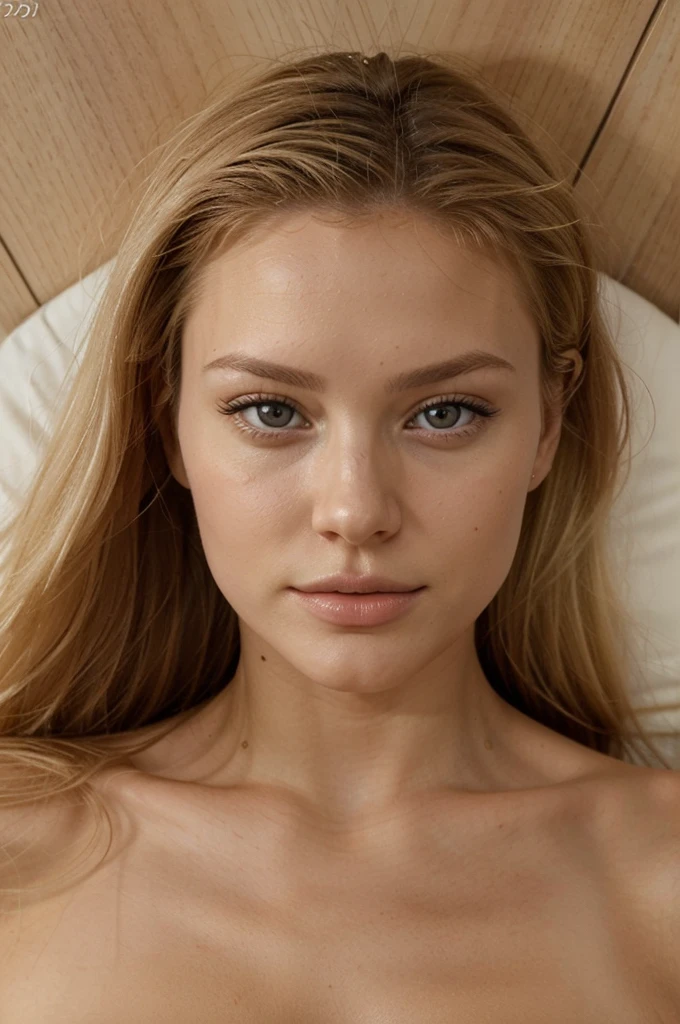 Jolie blonde, Face avant, angle parfait, 23 ans, nue, sexuellement, dans un lit, visage affectueux, Poil long, yeux marrons, haute résolution, Chef de'ouvrages d'art, Meilleure qualité,détails complexes, très détaillé,acuité, texture de peau parfaite, yeux détaillés, professionnel, 4k, tourné avec Canon, 85mm,Faible profondeur de champ,couleur de vision kodak, le fard à paupières, extrêmement détaillé, photo_\(ultra\), photoRéaliste, Réaliste, Post-traitement, détail maximum, rugosité, vrai vie, ultra Réaliste, photoréalisme, La photographie, 8K UH, La photographie