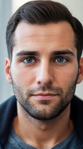 Make a 30-year-old Litvak man focus on the face