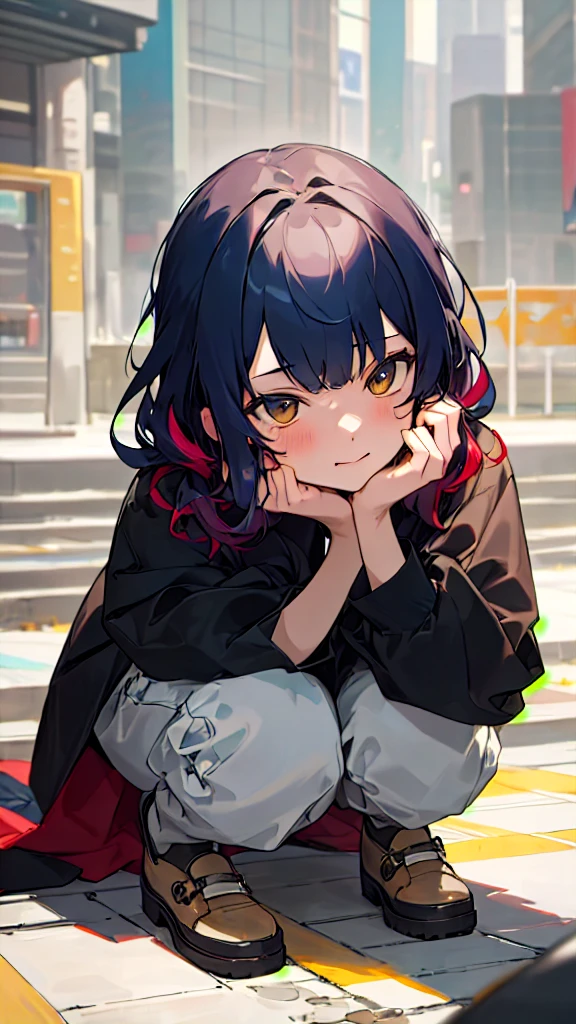 (8k, best quality, master piece: 1.2),super high resolution,1 girl, 独奏, kneel down on the ground and apologize, hands on ground ,ultra-detailed face, yukata、Random hairstyle、Random hair color、one's home、(bed)、Midnight、Out of the window、Starry Sky, Collarbone, Ecstatic expression,