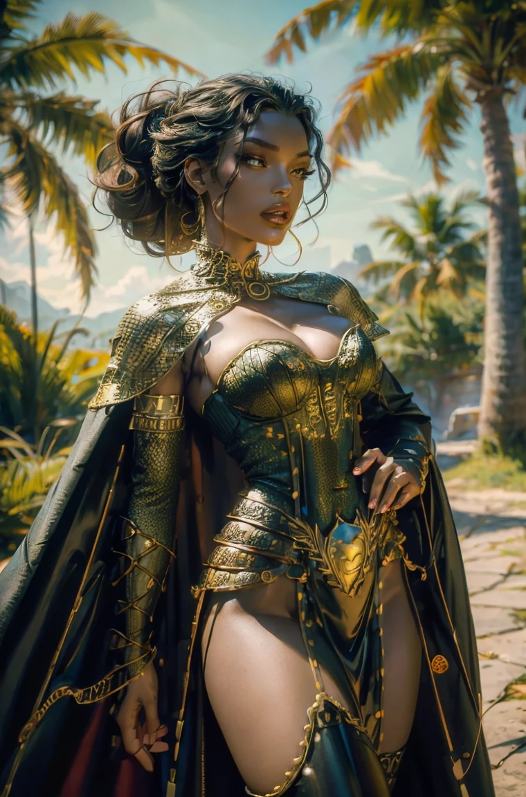  A female blonde succubus with mesmerizing feature masterpiece, top quality, best quality, official art, beautiful and aesthetic:1.2), (1girl), extreme detailed,(fractal art:1.3), colorful, highest detailed, (masterpiece, best quality:1.3) 1 bright-amber, blue, green cat like-eyes, professional digital painting, Unreal Engine 5. wearing a leather pants, and a top with wide sleeves, or cape effect, matching thin belt with a high waist thick heeled full covered shoes, oxfords, Seductive Hopeful expression, finely detailed eyes, happy mood, Wearing a full coverage blouse, epic scene, epic composition, Cinematic Lighting, Volumetric Lighting, ethereal light, intricate details, extremely detailed volumetric rays. [Beautiful girl in an, boho outfit, cheap ripped linen shirt and pants, oil painting, Detailed facial features, Sunlight, bright colors, dramatic lighting, expressive eyes and lips, High Resolution, 4K quality, Photorealistic]