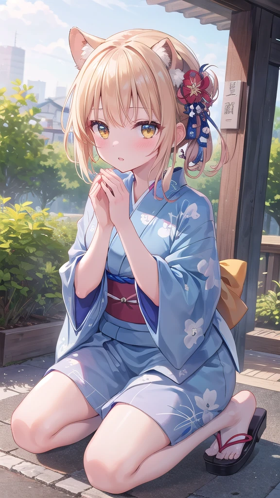 (8k, best quality, master piece: 1.2),super high resolution,1 girl, 独奏, kneel down on the ground and apologize, hands on ground ,ultra-detailed face,yukata、Random hairstyle、Random hair color、one&#39;s home、(bed)、Midnight、Out of the window、Starry Sky, Collarbone, Ecstatic expression, high angle, 