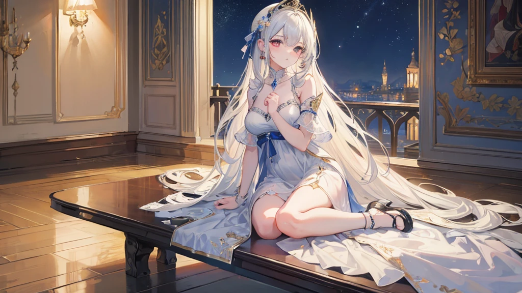 ((Highest quality)), ((masterpiece)), (detailed),Classical serene night