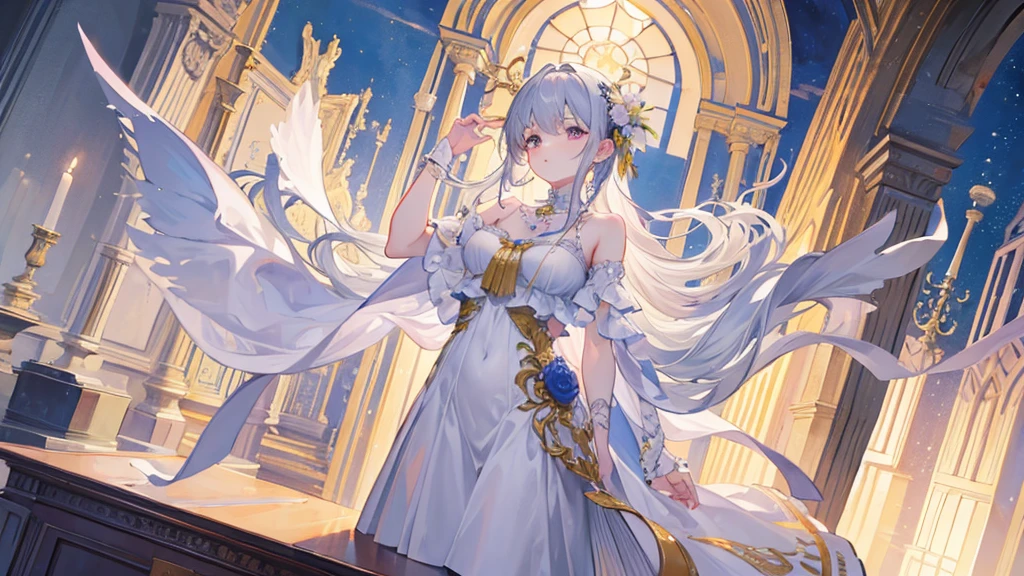 ((Highest quality)), ((masterpiece)), (detailed),Classical serene night