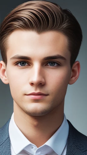 Make a young Lithuanian man focus on the face
