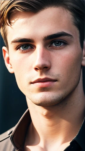 Make a young German man focus on the face