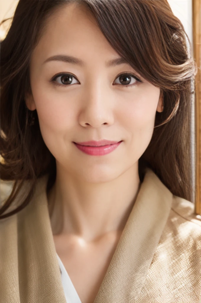(best quality,highres,ultra-detailed),((portrait )),1beautiful Japanese lady,beautiful detailed eyes,beautiful detailed lips,extremely detailed face,longeyelashes,soft smile,flowing hair,natural lighting, wearling japanese elegant Kimono,