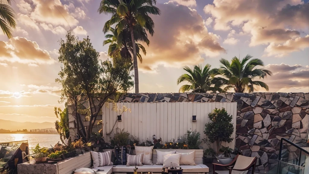 (((masterpiece))),((Highest quality)),Ultra high definition，Ultra-exquisite details，courtyard，plant，Daytime rendering，Background Sky，Beautiful sky，（（noon）），Enough light，Create a lively and fun atmosphere，Vibrant atmosphere，Ultra-realistic，Super Real，interesting light and shadow，Low Light