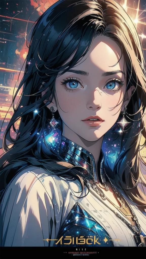 (((masterpiece, highest quality))),(((solo:1.2))),(((1girl:1.2))),(((32k wallpaper))),(very detailed, vintage science fiction),((((((cinematic movie poster)))))),(((((portfolio))))),(((((((Close-up))))))),,((((various angle)))),(((((ultimate highlight))))),((((complete. detailed face)))),(((((Extremely talented))))),(((most complicated machine))),(((text))),(((typography))),(((((best complicated machine))))),(((((genius mechanic))))),(((((gorgeous light leak))))),(((detailed amazing sparkling eyes))),(((hexagon))),(((Overly complicated background:unlimited galaxy))),