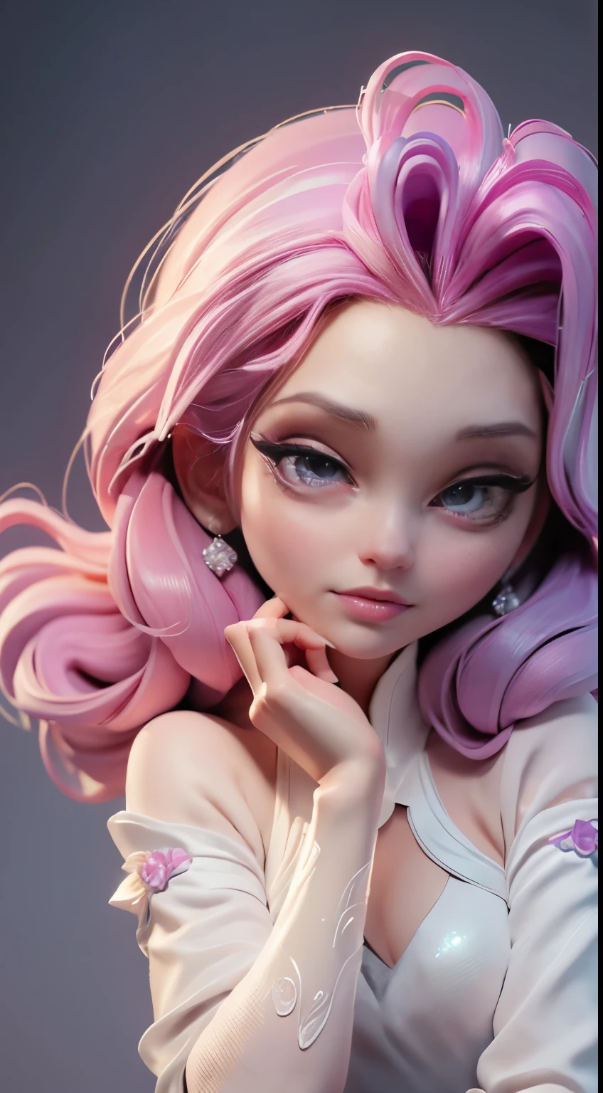 teen fairy goth Mila Kunis , very big breasts, pink hair, hair ribbon, very detailed, 8k highly detailed face, perfect face shape, perfect lips, perfect nose, correct beautiful eyes, watching viewer, masterpiece, best quality, single girl, no bra, no panties, solo