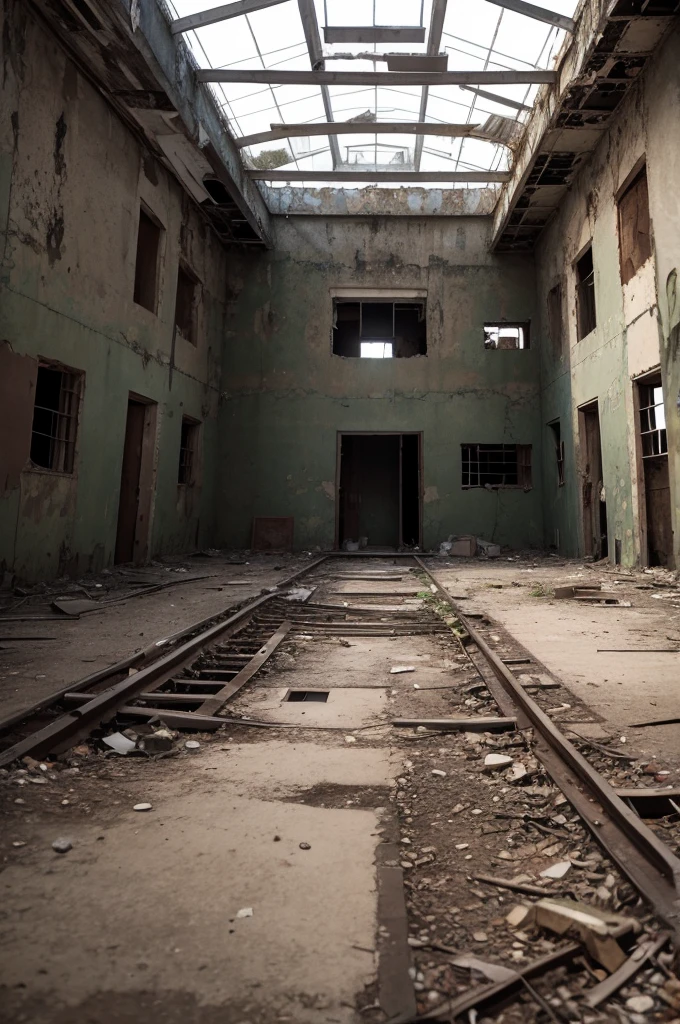 An abandoned prison 