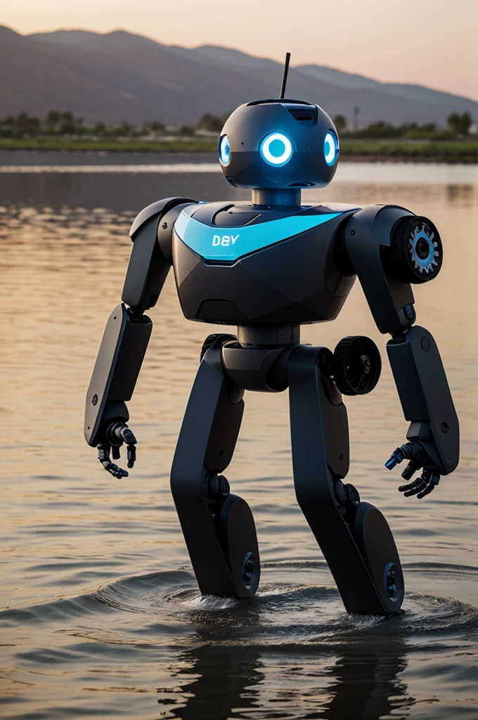 carry out the design of a Robot that helps solve the lack of water