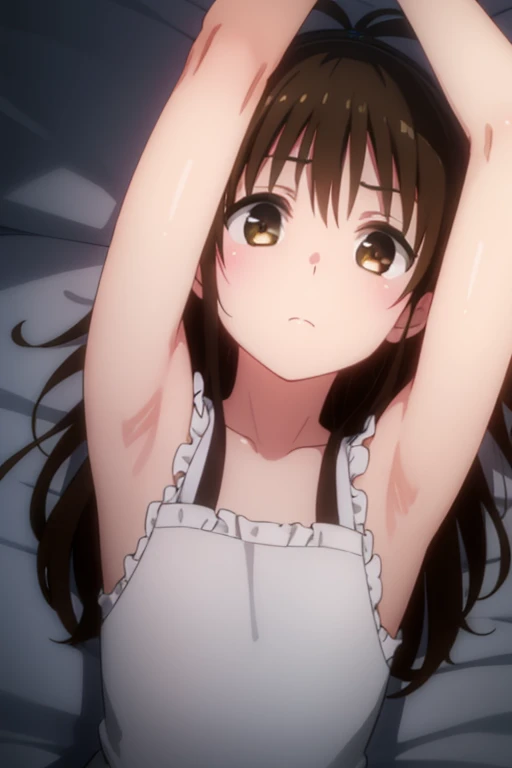 score_9, score_8_superior, score_7_superior, sauce_anime, arms behind head, dynamic lighting
Sagiri Yamada Asaemon, Sagiriyamada Asaemon, Long Hair, Black Hair, ponytail, high ponytail, Brown eyes,
show off breast ,torn white kimono, undress clothes, In the same way, lie on bed, rape , lesbian, restrained , nsfw , shackles
indoor, bed, bed room, ~ side, blush,
{{many girls-arms grabbed girl}}, restrained, bondage, {{{{hug from behind}}}}, {{{{countless arms}}}}, {{{{countless hands}}}}, {{arms grabbing}}, {{legs grabbing}}, grabbing,
alone, Dutch Angle, View your viewers, Cowboy Shot, white panties, nipples , open mouth , cameltoe,