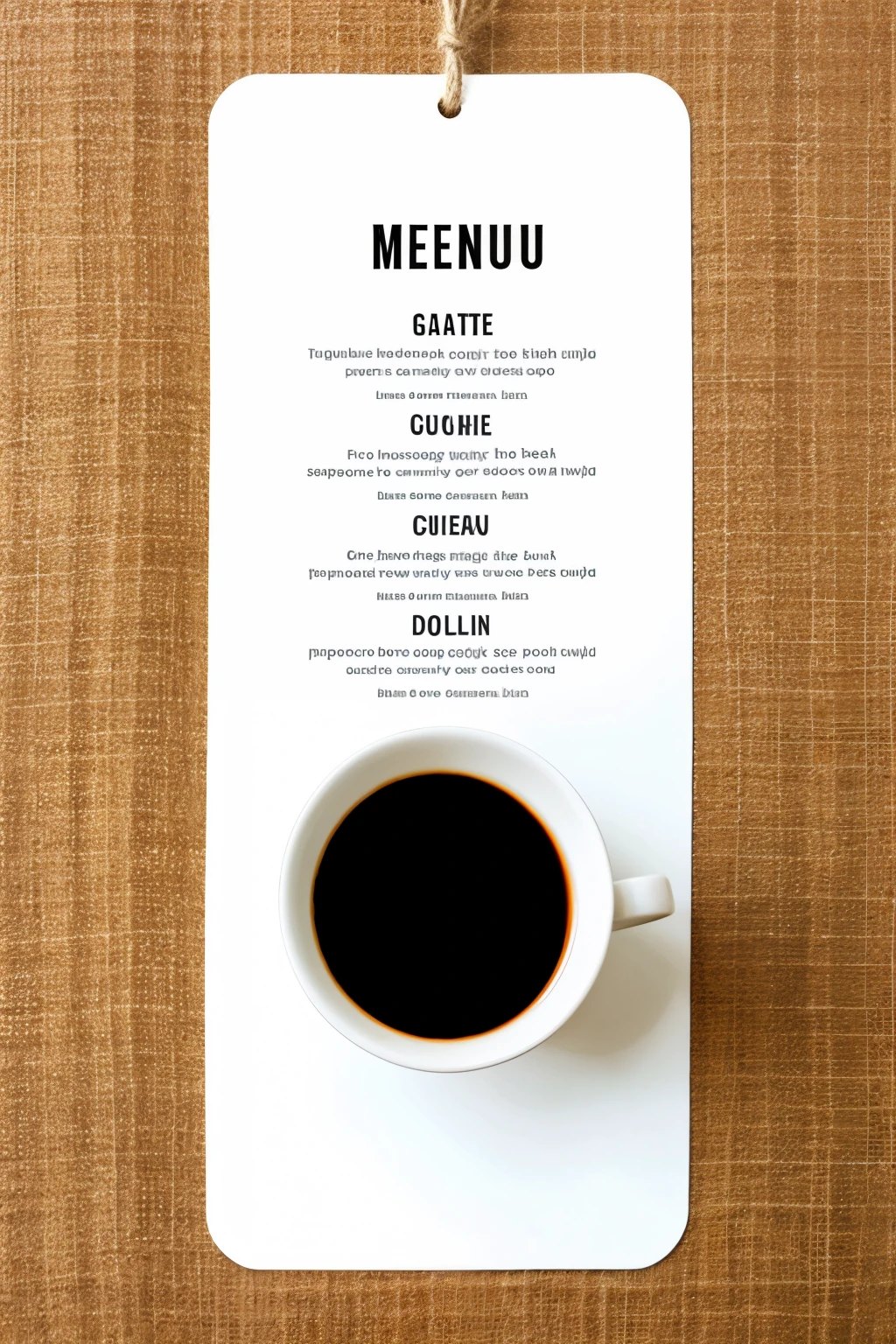 kayeye menu template