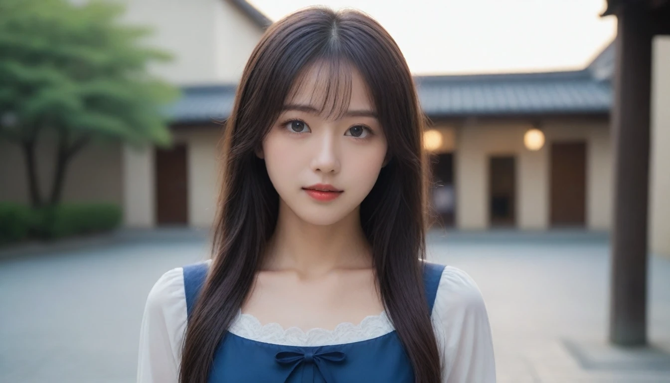 8k, Ultra-high resolution, Highest quality, masterpiece, 三分割法によるphotograph,Surreal, photograph, 1 Girl, (16 years old:1.3), pretty girl, Cute Face, Beautiful eyes in every detail, 細かくdetailedに,masterpiece,One Girl:1.2, Japan Female Announcer,extream close up,disgust,Long black hair,Loose curly hair,(Dressed in medieval European clothing:1.3),(印象派の美しい少女のPortraiture), (Standing in a medieval European square:1.3), (After the Rain), (Sunset reflection), (Impressionist light and colour),Realistic Skin, Perfect and beautiful face ,完璧でCute Face, Skin with attention to detail, Perfect limbs、Narrow waist,Looking at the audience、beauty,Long neck、(((Ideal body type))),A cup small breasts :2,Portraiture:2,Perfect Anatomy,鮮明なdetailed,detailed,Surreal,Light and shadow,darkness