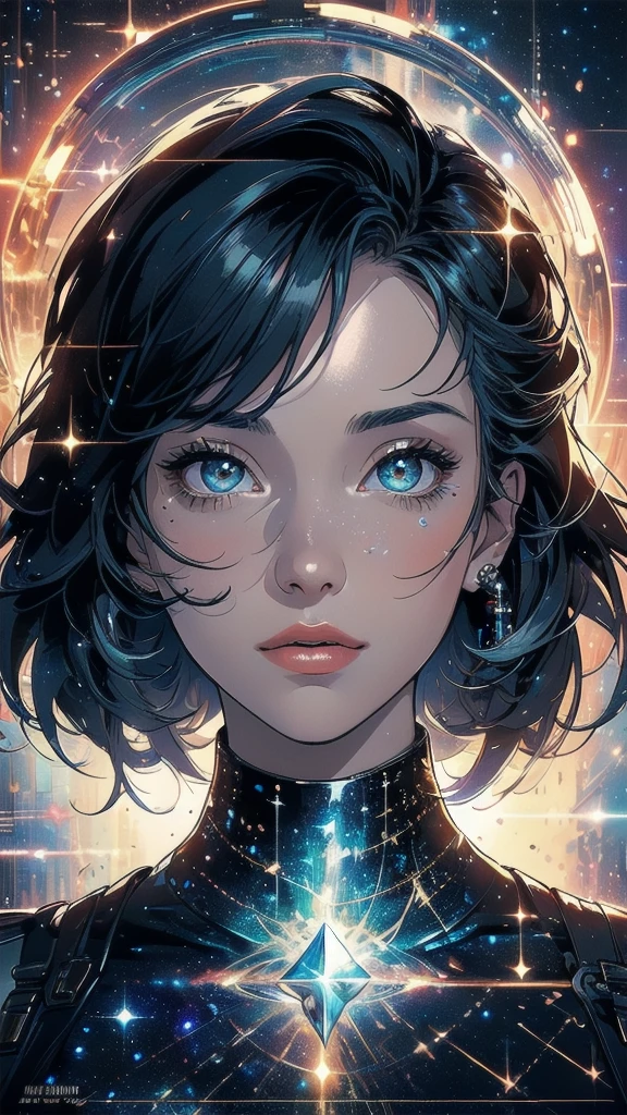 (((masterpiece, highest quality))),(((solo:1.2))),(((1girl:1.2))),(((32k wallpaper))),(very detailed, vintage science fiction),((((((cinematic movie poster)))))),(((((portfolio))))),(((((((Close-up))))))),,((((various angle)))),(((((ultimate highlight))))),((((complete. detailed face)))),(((((Extremely talented))))),(((most complicated machine))),(((text))),(((typography))),(((((best complicated machine))))),(((((genius mechanic))))),(((((gorgeous light leak))))),(((detailed amazing sparkling eyes))),(((hexagon))),(((Overly complicated background:unlimited galaxy))),
