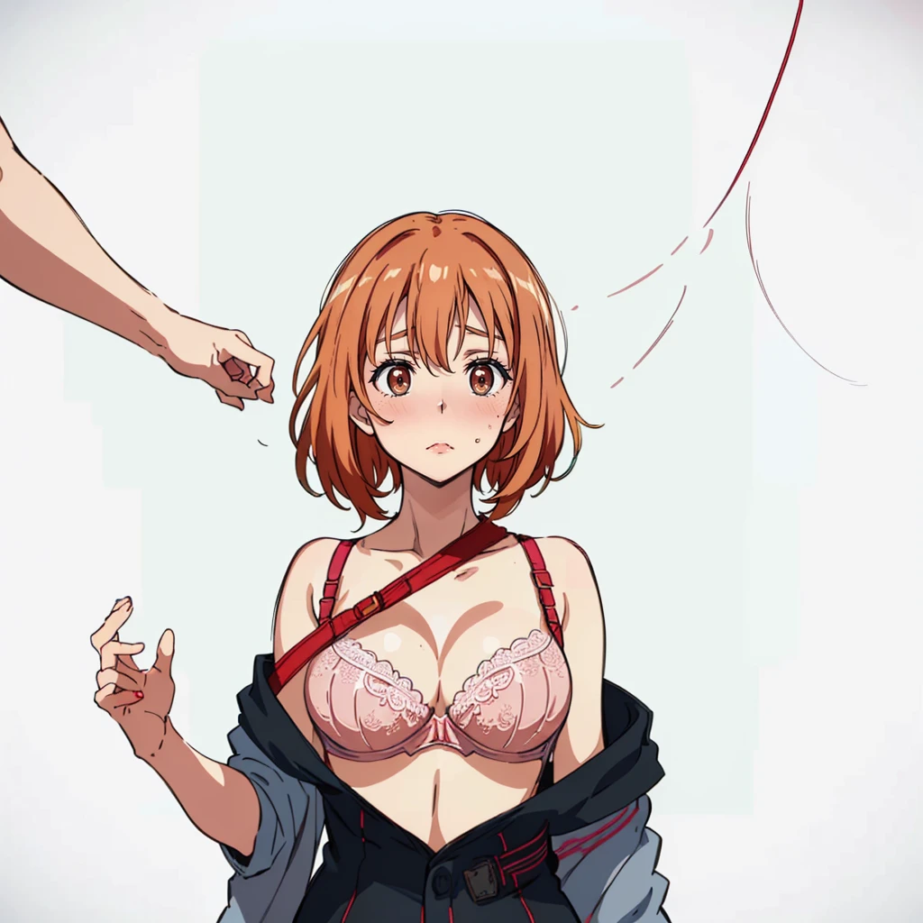 misaka_mikoto: Tie your hands behind your back　Red rope, Tortoiseshell binding, Very large breasts　Pink nipples　Collar with chain　whole body緊縛, 　 While crying　 Hands tied behind back with rope, Belly tattoo　defeat　Slave tattoo on arm. Highly detailed face., Perfect lighting, Extremely detailed CG, (Perfect hands, Perfect Anatomy), Very big  　whole body緊縛, whole body((shibari, Put your arms behind your back:1.4)), ((Put your hands behind your back)), ((Tied up with rope)), ((Tie your hands behind your back)), ((Rope Restraints)),