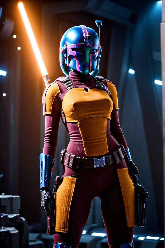 A ((female Twi'lek ))Mandalorian, detailed futuristic armor, intricate helmet, jetpack, blaster rifle, epic pose, dramatic lighting, gritty sci-fi atmosphere, cinematic, dramatic colors, highly detailed, 8k, photorealistic, masterpiece female Twi'lek
