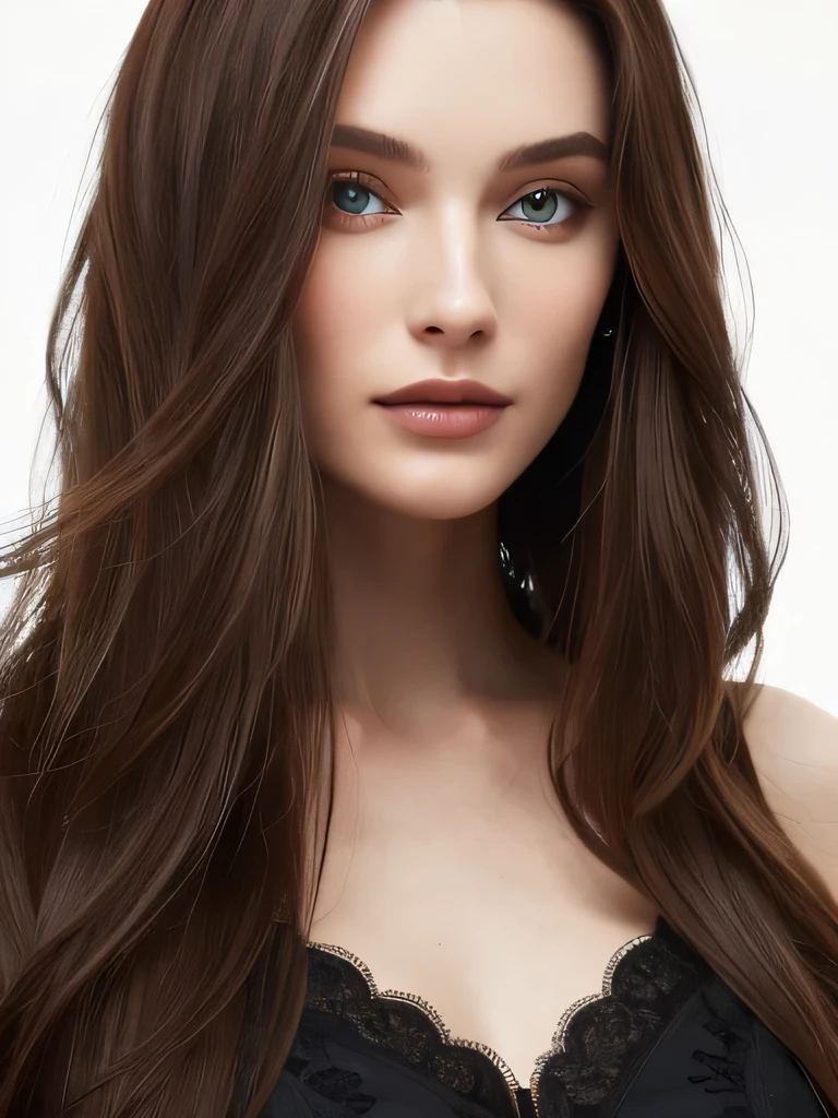 Close up portrait of long-haired woman,( Nude), (((Full body))), Standing spread legs, Portrait of Sophie Mudd, Attractive girl, Very beautiful face, Brown Hair Girl, Anna Nikonova、Also known as New Milky, Beautiful Model girl, Gorgeous and attractive face, Beautiful, round face, Beautiful Model, nodded, Attractive beautiful face, Gorgeous Woman, portrait of a Beautiful Model, Gorgeous young model