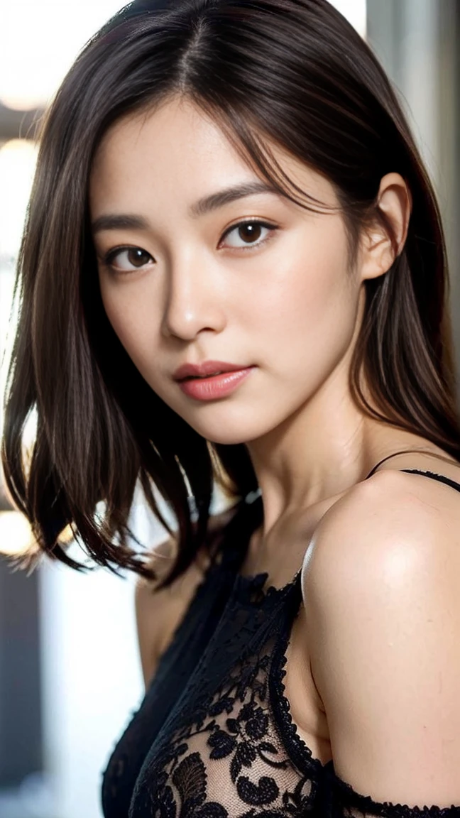 dark brown hair、light brown eyes、Japanese actress face、 lady、Iは彼に似ています&;I'Iは40歳くらいです.、(intricate details:1.2)、(highest quality:1.4)、 (ultra high resolution:1.2)、ultra high resolution、(fine eyes)、(detailed facial features)、ticker、8K resolution、D cup size breasts、long hair、singapore terrace restaurant、view of singapore、Sit comfortably on a sofa on the terrace of a cafe with a beautiful view..、relax、lean on the backrest、bright colored clothes、Deep sorrow、Relaxation pose、ソファにもたれかかる、