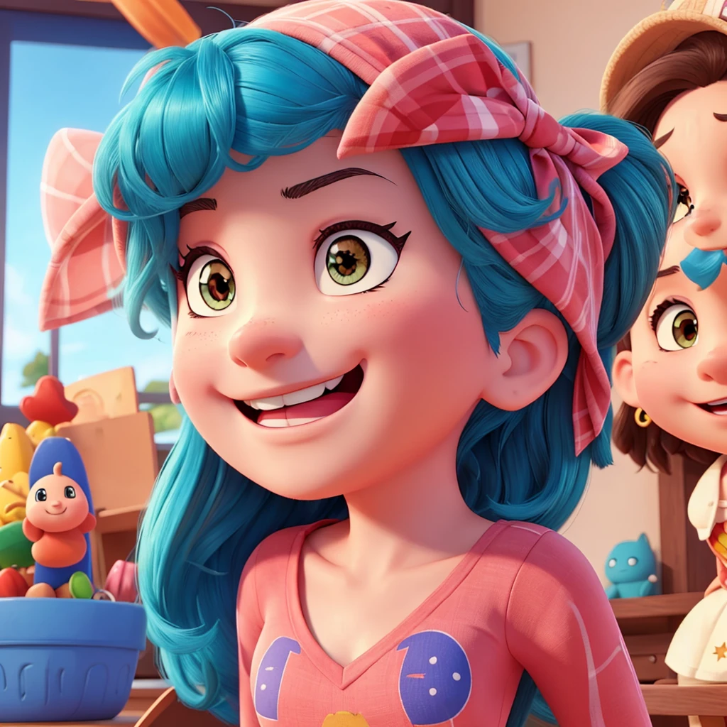 Draw super powerful cartoon girls