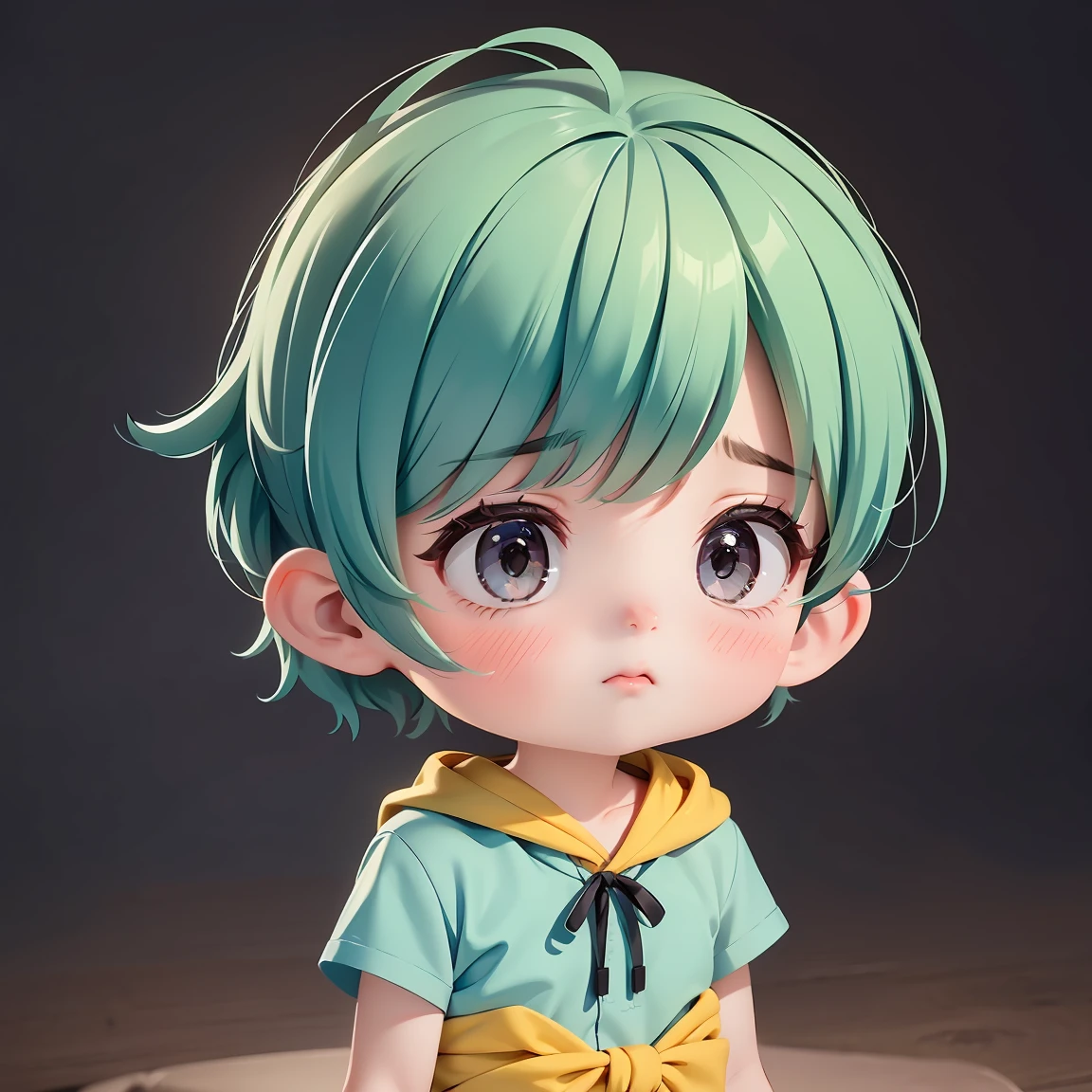  Super Chibi Character：1.8、wearing cute sandals、background：Simple all over、Blonde Hair、Cute 7 year old girl、Random cute outfits、Short legs、Sandals with ribbon、He has a depressed and gloomy look on his face.、He has a depressed and gloomy look on his face.、He has a depressed and gloomy look on his face.、He has a depressed and gloomy look on his face.、He has a depressed and gloomy look on his face.、He has a depressed and gloomy look on his face.