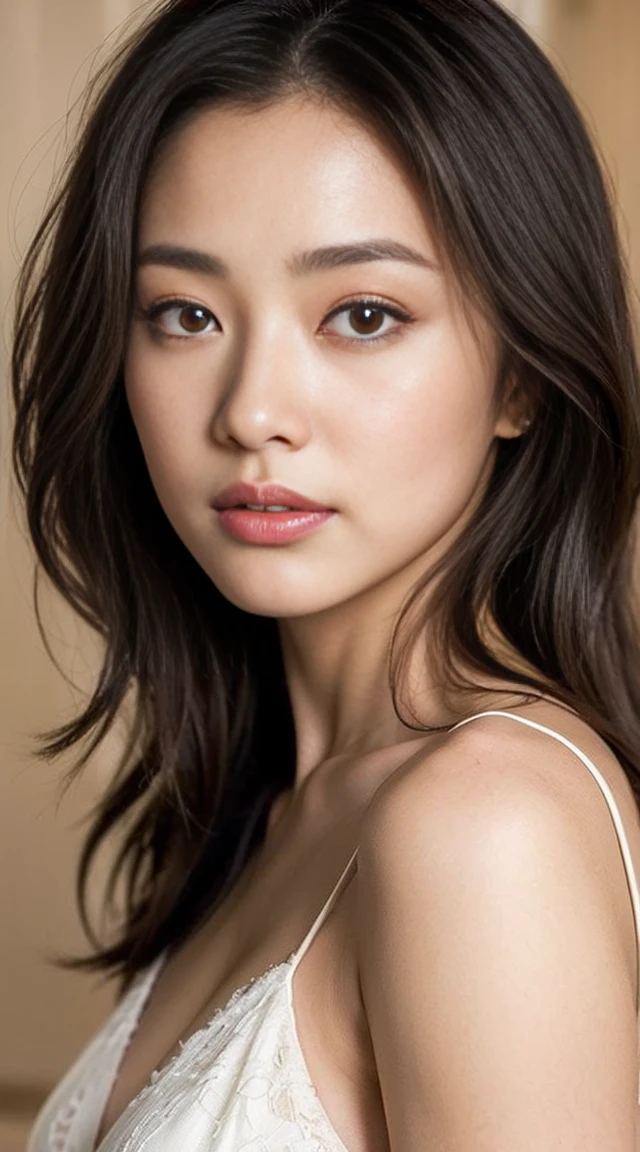 dark brown hair、light brown eyes、Japanese actress、Lady、I'm like him and me&;I'm about 40 years old.、(intricate details:1.2)、(highest quality:1.4)、 (ultra high resolution:1.2)、ultra high resolution、(detailed eyes)、(detailed facial features)、ticker、8K resolution、D cup size breasts、long hair、singapore terrace restaurant、night view of singapore、Sit comfortably on a sofa on the terrace of a cafe overlooking the night sky..、relaxing、lean against the backrest、Zara clothes、ZARA coordination、trendy clothes、trend coordination、
