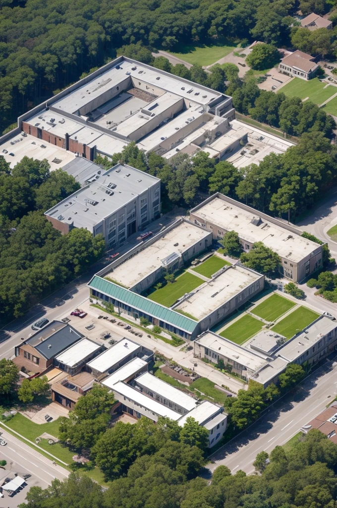 Make a map of a school from above
