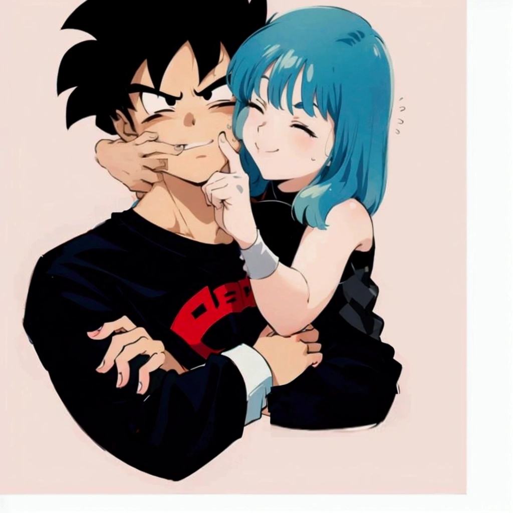 anime boy and girl hugging with eyes closed, high quality fanart, bulma from dragon ball, anime styling only, in anime styling, 2 d anime styling, anime art style, anime lover, 9 0 s anime art style, in an anime styling, anime art trends, anime vibes, very anime styling, flat anime styling, anime styling, anime styling