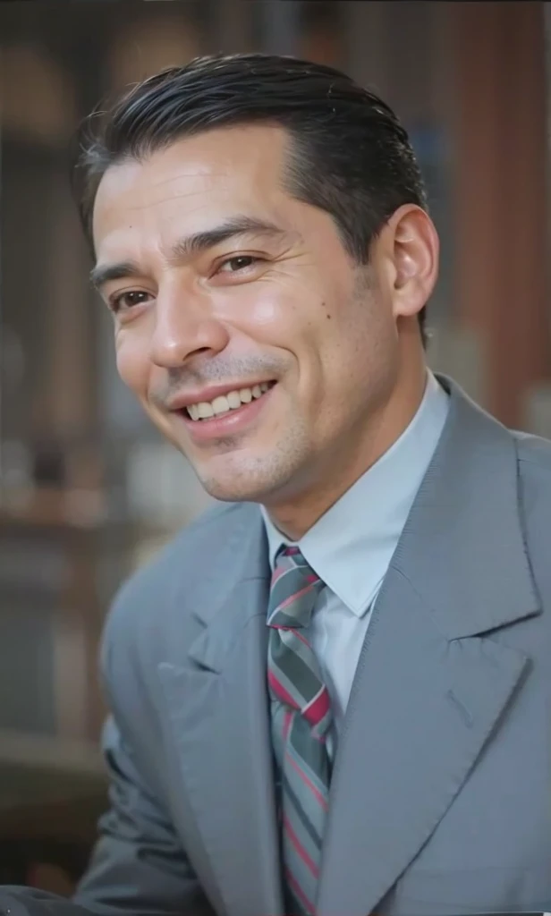 a realistis spanish man face age 40 wear a suit,ultra hd 8k
