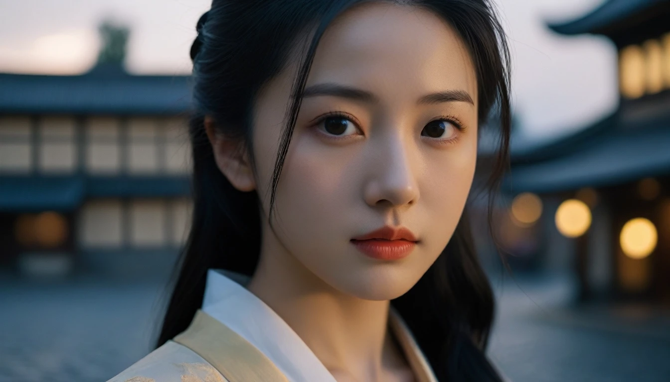 8k, Ultra-high resolution, Highest quality, masterpiece, 三分割法によるphotograph,Surreal, photograph, 1 Girl, (16 years old:1.3), pretty girl, Cute Face, Beautiful eyes in every detail, 細かくdetailedに,masterpiece,One Girl:1.2, Japan Female Announcer,extream close up,disgust,Long black hair,Pulled back hair,(Dressed in medieval European clothing:1.3),(印象派の美しい少女のPortraiture), (Standing in a medieval European square:1.3), (After the Rain), (Sunset reflection), (Impressionist light and colour),Realistic Skin, Perfect and beautiful face ,完璧でCute Face, Skin with attention to detail, Perfect limbs、Narrow waist,Looking at the audience、beauty,Long neck,clavicle,(((Ideal body type))),A cup small breasts :2,Portraiture:2,Perfect Anatomy,鮮明なdetailed,detailed,Surreal,Light and shadow,darkness