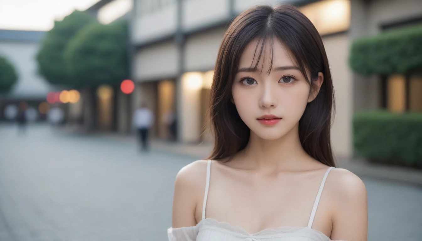 8k, Ultra-high resolution, Highest quality, masterpiece, 三分割法によるphotograph,Surreal, photograph, 1 Girl, (16 years old:1.3), pretty girl, Cute Face, Beautiful eyes in every detail, 細かくdetailedに,masterpiece,One Girl:1.2, Japan Female Announcer,extream close up,disgust,Long black hair,Pulled back hair,(Dressed in medieval European clothing:1.3),(印象派の美しい少女のPortraiture), (Standing in a medieval European square:1.3), (After the Rain), (Sunset reflection), (Impressionist light and colour),Realistic Skin, Perfect and beautiful face ,完璧でCute Face, Skin with attention to detail, Perfect limbs、Narrow waist,Looking at the audience、beauty,Long neck,clavicle,(((Ideal body type))),A cup small breasts :2,Portraiture:2,Perfect Anatomy,鮮明なdetailed,detailed,Surreal,Light and shadow,darkness