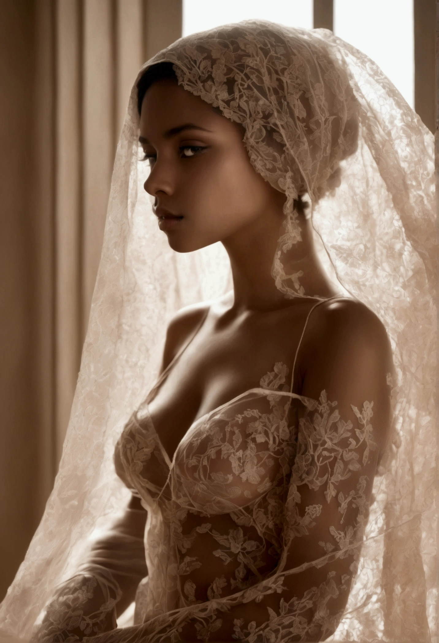 Veiled eroticism, Sensual transgression, Carnal awakening,
