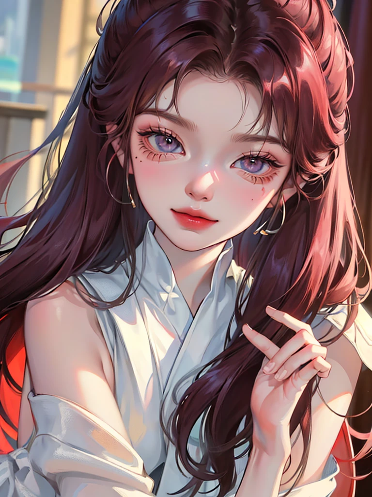 (超A high resolution、Photorealsitic、realisitic、top-quality、Photorealsitic)、
(((high-detail skin))),(realperson,a picture),
((mix4)),
(8K、Raw photo、top-quality、​masterpiece)、(1 Japan Girl)、photon maping、Radio City、physically-based renderingt、auto white balance、((close up of face、haunting smile、moist lips、shorth hair)))、
(red blush|Cute and playful|adolable|Thin|a beauty girl|12year old|Childish looks)、(((Look at viewers)),((irises and pupils are rounded,,the pupil reflects the surroundings,Eyes are not the same size)), ((((Thin)))),undergarment、an lingerie、healthy、poneyTail