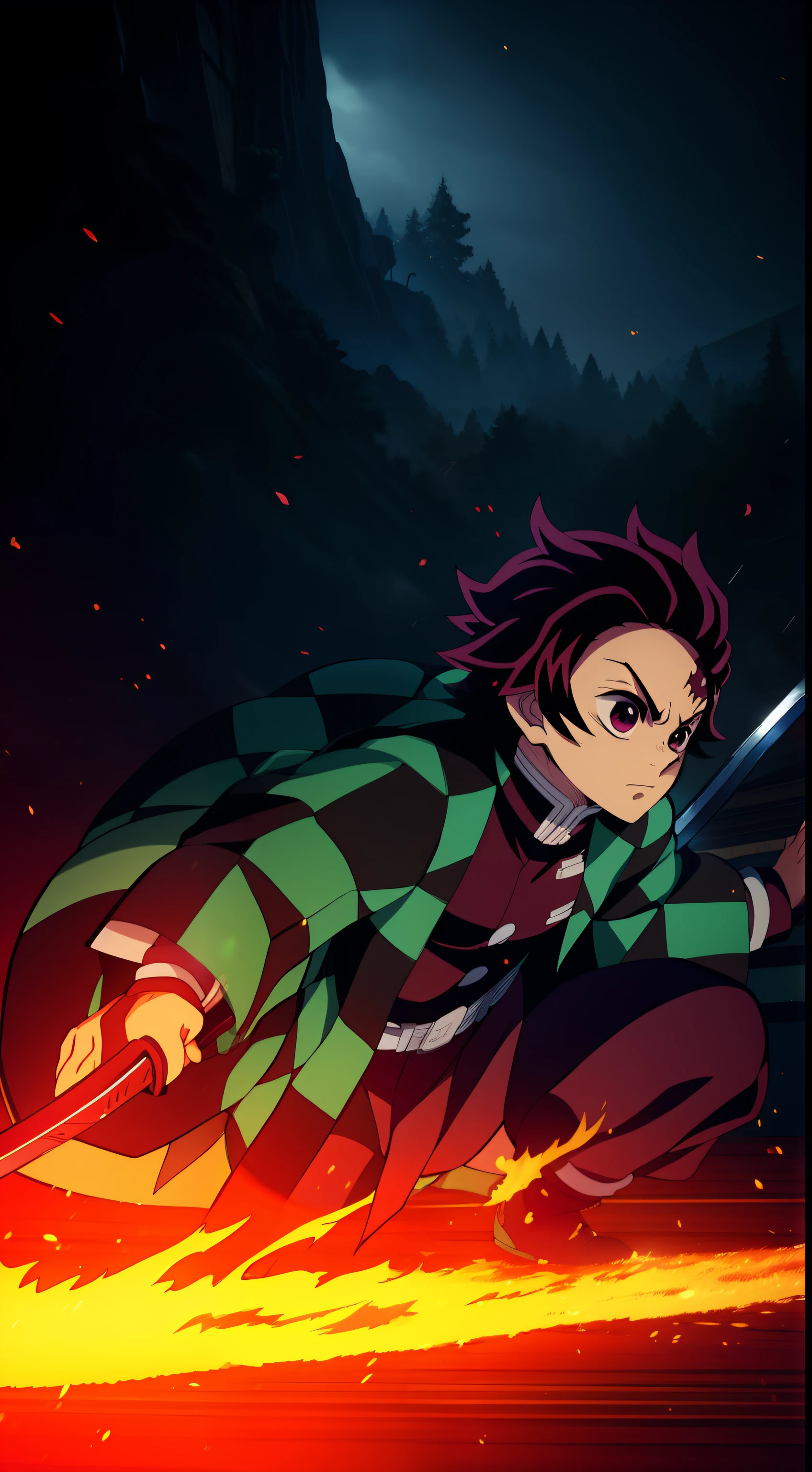 epic composition, battle, Anime character with a sword on fire and water background, mist, Cute guy in Demon slayer art, Demon slayer Art Style, demon slayer rui fanart, 坏蛋动漫8 K, Demon slayer, anime key art, 4k manga wallpapers, Kimetsu no Yaiba, anime wallpaper, Ultra Transparent, ultra detaild, very extremely beautiful, epic anime art, 8K Anime Art Wallpapers, Local art