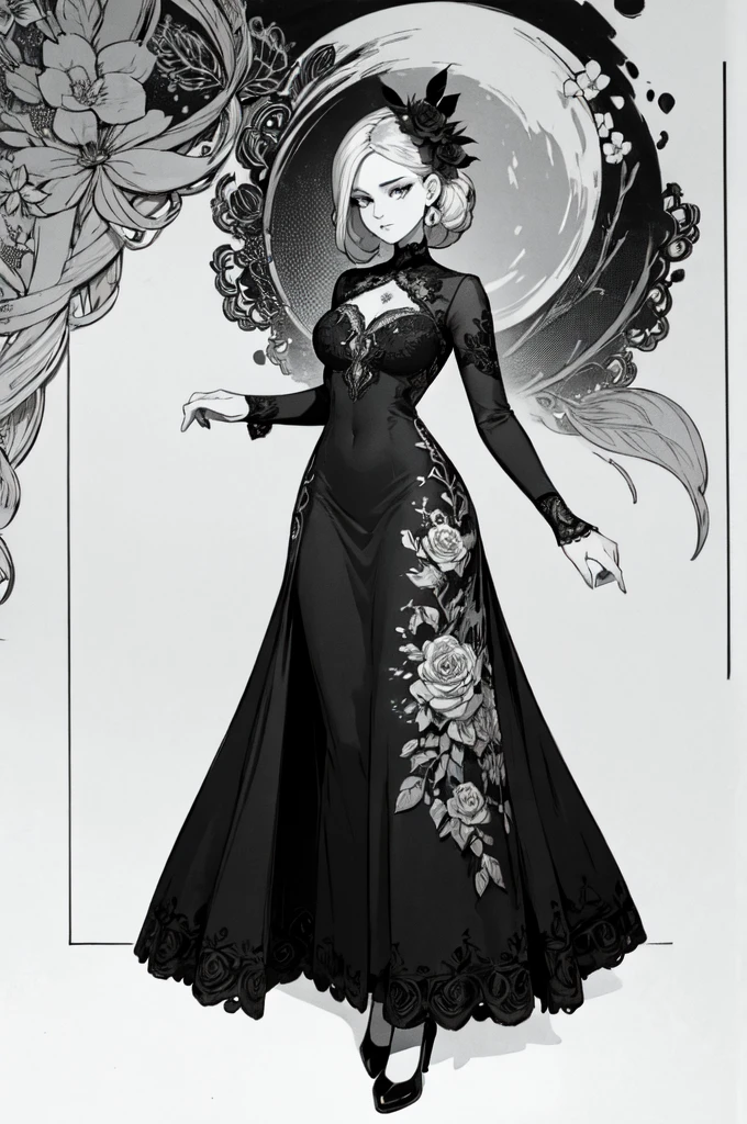 a black and white drawing of a dress with flowers on it, intricate clothes, bold intricate ink illustration, intricate dress, detailed dress, intricately detailed clothing, intricate details illustration, intricate outfit, an intricate dress, ornate dress, intricately detailed artwork, intricate clothing, sublime but intricate design, perfectly detailed linework, intricate detailed dress, in clothes! intricate
Cons