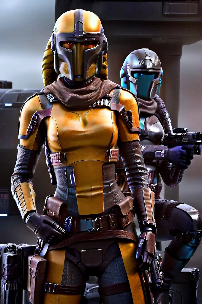 A ((female Twi'lek ))Mandalorian, detailed futuristic armor, intricate helmet, jetpack, blaster rifle, epic pose, dramatic lighting, gritty sci-fi atmosphere, cinematic, dramatic colors, highly detailed, 8k, photorealistic, masterpiece female Twi'lek
