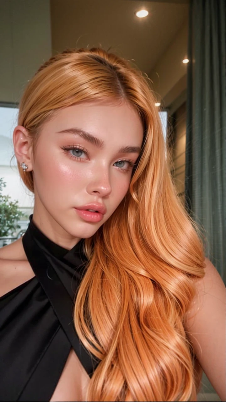 blonde woman with long hair and piercings posing for a photo, with white long hair, with long white hair, perfect white haired girl, ava max, tifa lockhart with white hair, pale porcelain white skin, anime girl in real life, with white hair, extremely light blonde hair, very light blonde hair, with long blonde hair, her hair is white