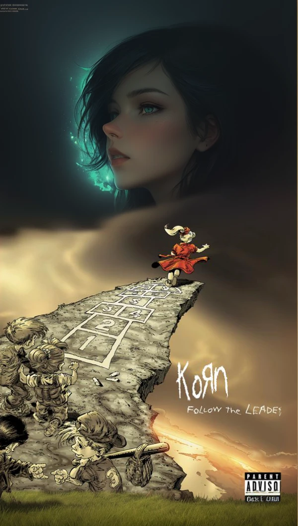 cartoon of a man on a ladder leading to a maze, offcial artwork, promo art, offcial art, album art, detailed cover art, por John Keane, cover photo, official fanart, Direction: Chris Rahn, por Gloria Stoll Karn, by Micha Klein, by John Moonan, robin, ruin, art admirer, main art, Justin Kohn