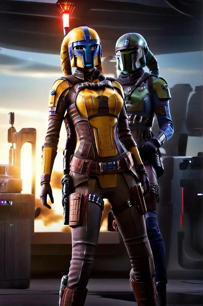 A ((female Twi'lek ))Mandalorian, detailed futuristic armor, intricate helmet, jetpack, blaster rifle, epic pose, dramatic lighting, gritty sci-fi atmosphere, cinematic, dramatic colors, highly detailed, 8k, photorealistic, masterpiece female Twi'lek
