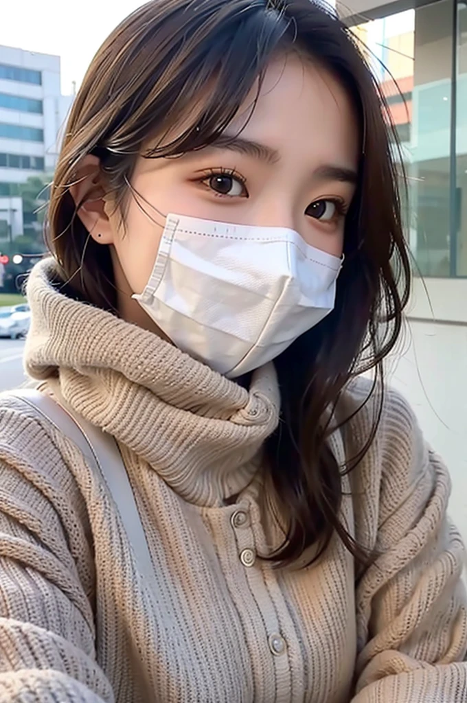 Selfie photos closer to real life,Faceless selfie,Face-covering selfie,A 27 year old Asian woman,Actual life selfie photos,Naturally and skillfully blocks most of the face,But the outline is clear,I can feel that she is a beautiful and generous Asian beauty